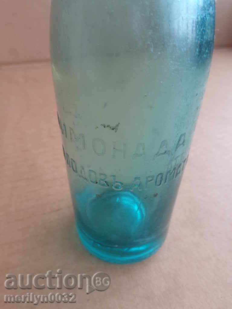 A bottle with a cork, a bottle of lemonade from the city of Elena - 6