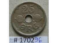 25 plug 1924 Danemarca -ryadka monede