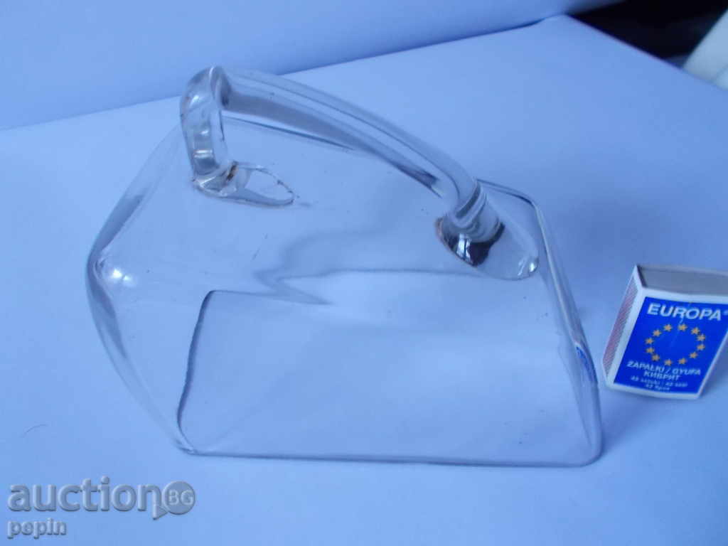 Old glass lid with price 10.00 BGN | € 5.11 Old glass lid with price 10.00 BGN | € 5.11