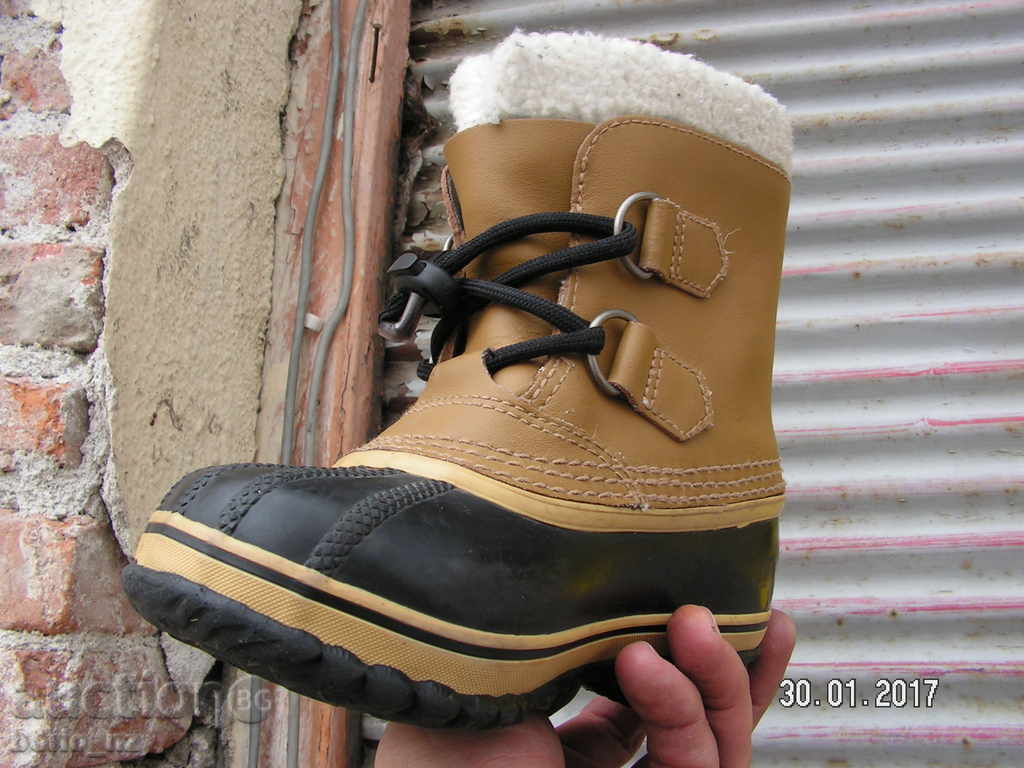 SOREL 7410. KIDS ORIGINAL WATERPROOF SHOES ANKLE BOOT IS SOREL - 6 SOREL 7410. KIDS ORIGINAL WATERPROOF SHOES ANKLE BOOT IS SOREL - 6