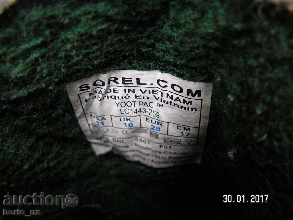 SOREL 7410. KIDS ORIGINAL WATERPROOF SHOES ANKLE BOOT IS SOREL - 7 SOREL 7410. KIDS ORIGINAL WATERPROOF SHOES ANKLE BOOT IS SOREL - 7