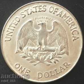 Un dolar SUA 1865 Jahr Medaille Belegstück