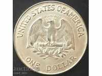 Un dolar SUA 1865 Jahr Medaille Belegstück