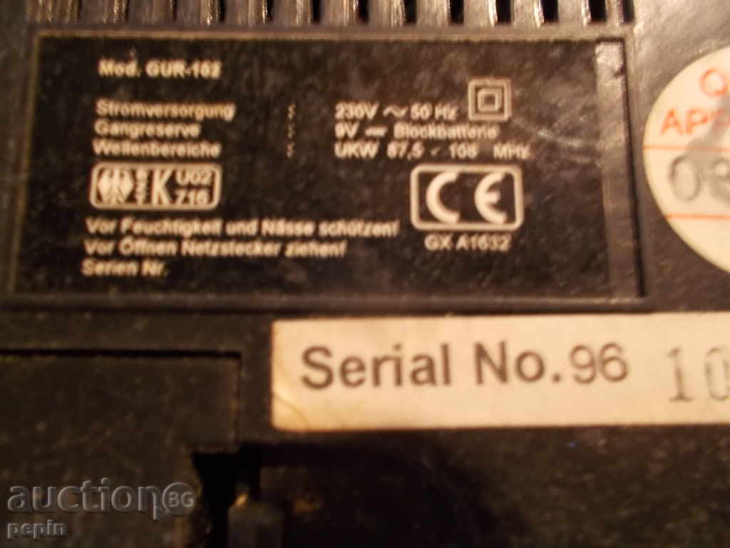 Auction Radio apparatus Auction Radio apparatus