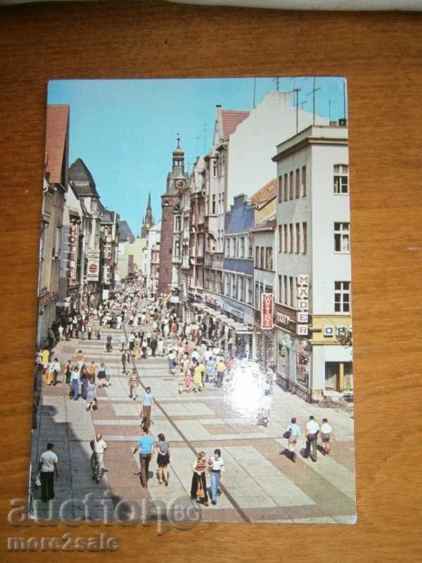 Card de sala de HALLE Germania Travel 1978