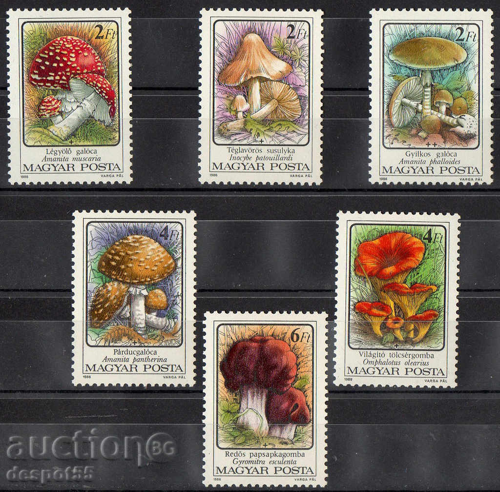 1986. Hungary. Poisonous mushrooms.