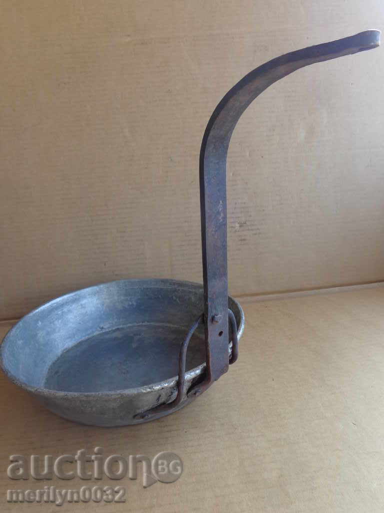 Copper frying pan, copper vessel, bakery gift date 1941 - 7 Copper frying pan, copper vessel, bakery gift date 1941 - 7