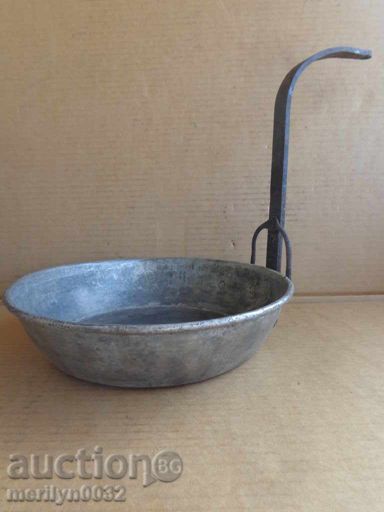 Copper frying pan, copper vessel, bakery gift date 1941