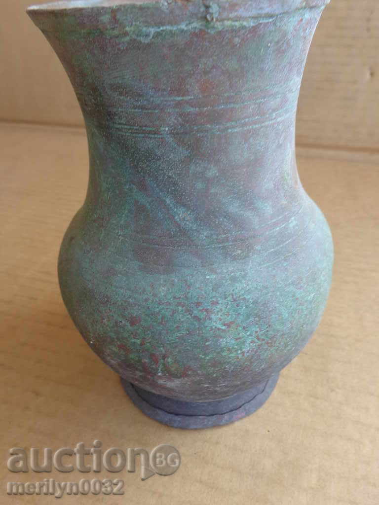 Copper old copper jug, copper vessel glass goblet - 6 Copper old copper jug, copper vessel glass goblet - 6