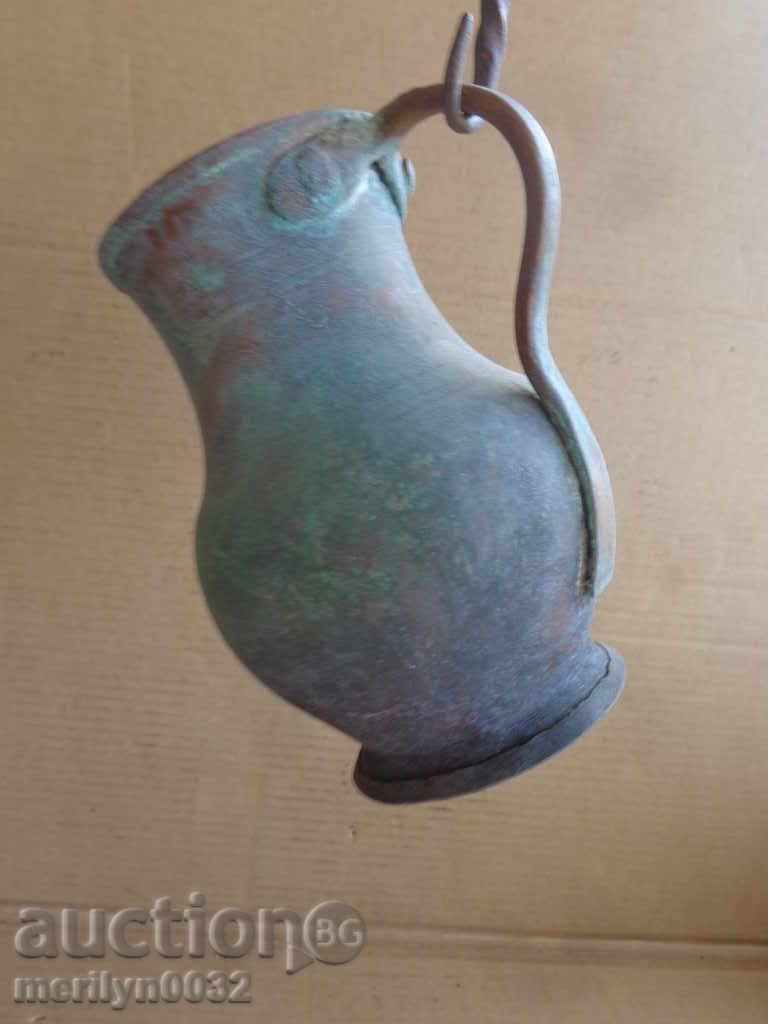 Copper old copper jug, copper vessel glass goblet - 7 Copper old copper jug, copper vessel glass goblet - 7