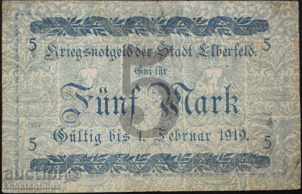 Germania 5 Mark 1918 Varietate rară cu preț € 6.14 | 12.01 BGN
