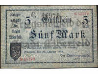 Germany 5 Mark 1918 Rare Variety