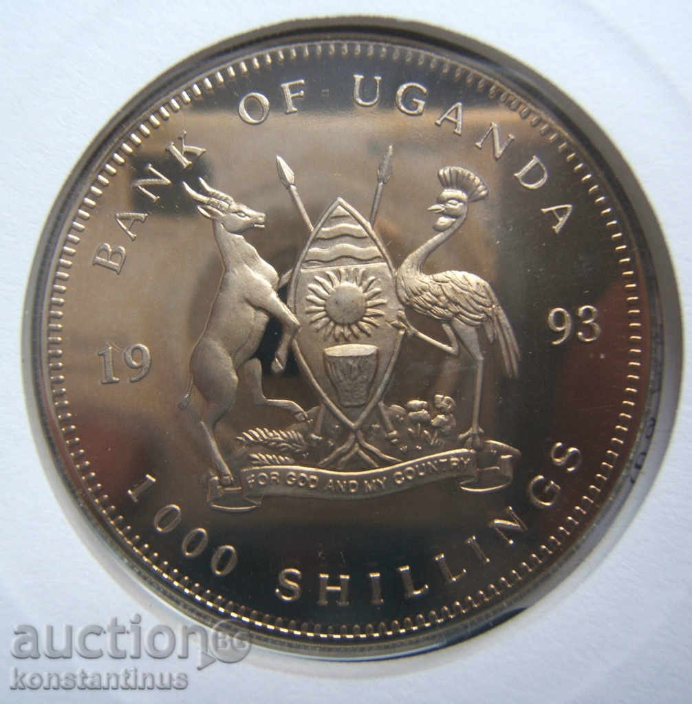Uganda Maternhorn 1000 Shilling 1993 UNC Rare with price € 12.78 | 25.00 BGN