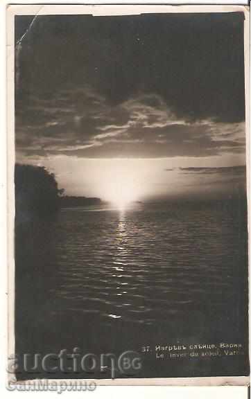 Картичка Bulgaria Varna Sunrise Sun №37 1939 *