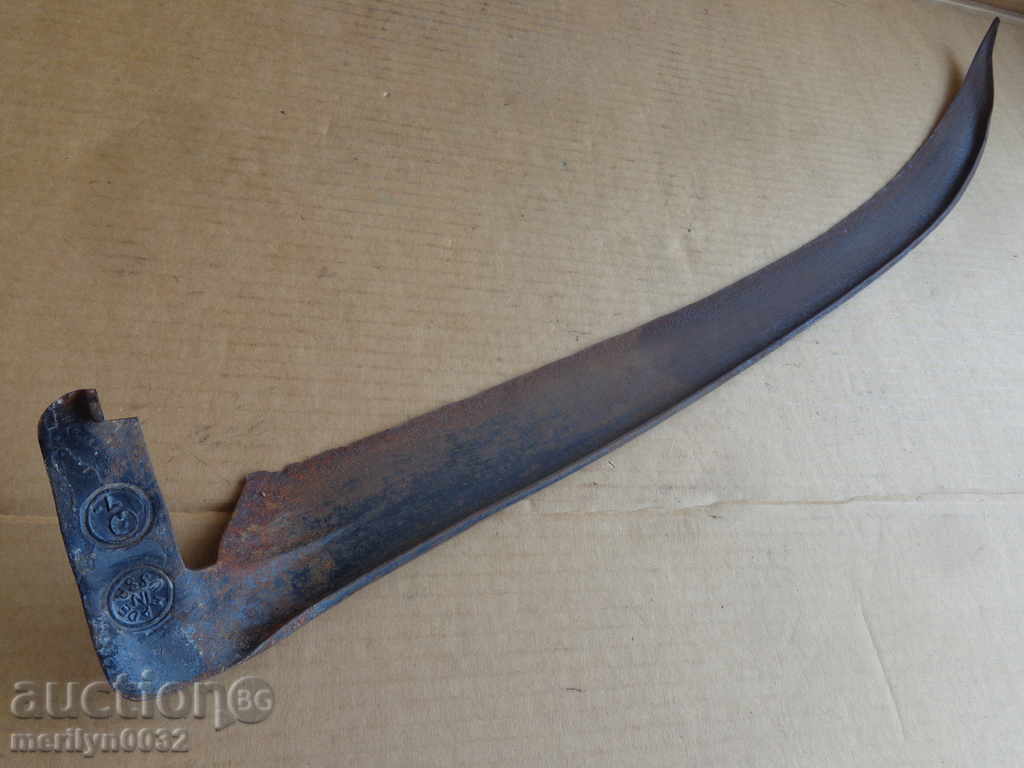 Old hand-forged mowing hair, wrought iron - 6 Old hand-forged mowing hair, wrought iron - 6