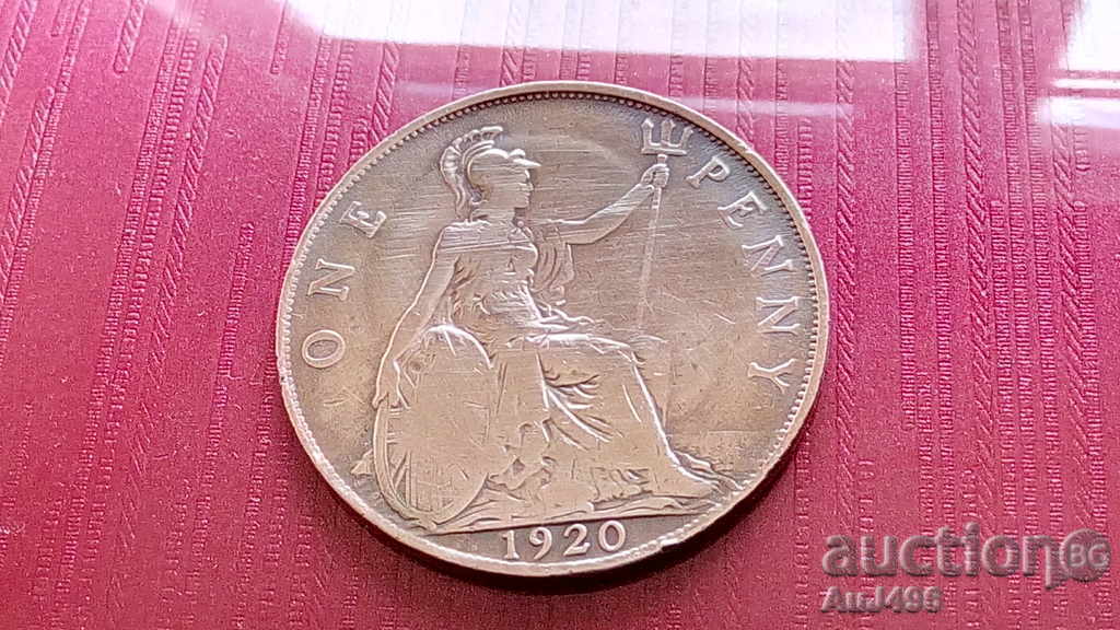 Auction ONE PENNY 1920 (VF)* Auction ONE PENNY 1920 (VF)*