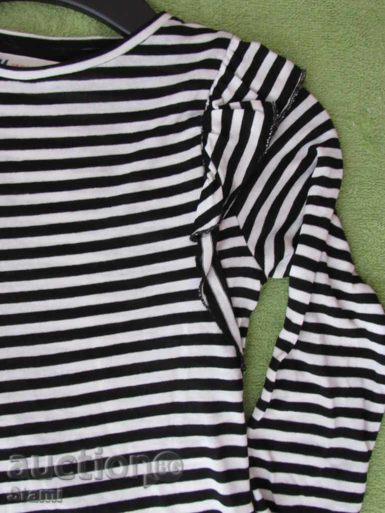 Auction  Wonderful blouse for H & M girl black and white size 98/104