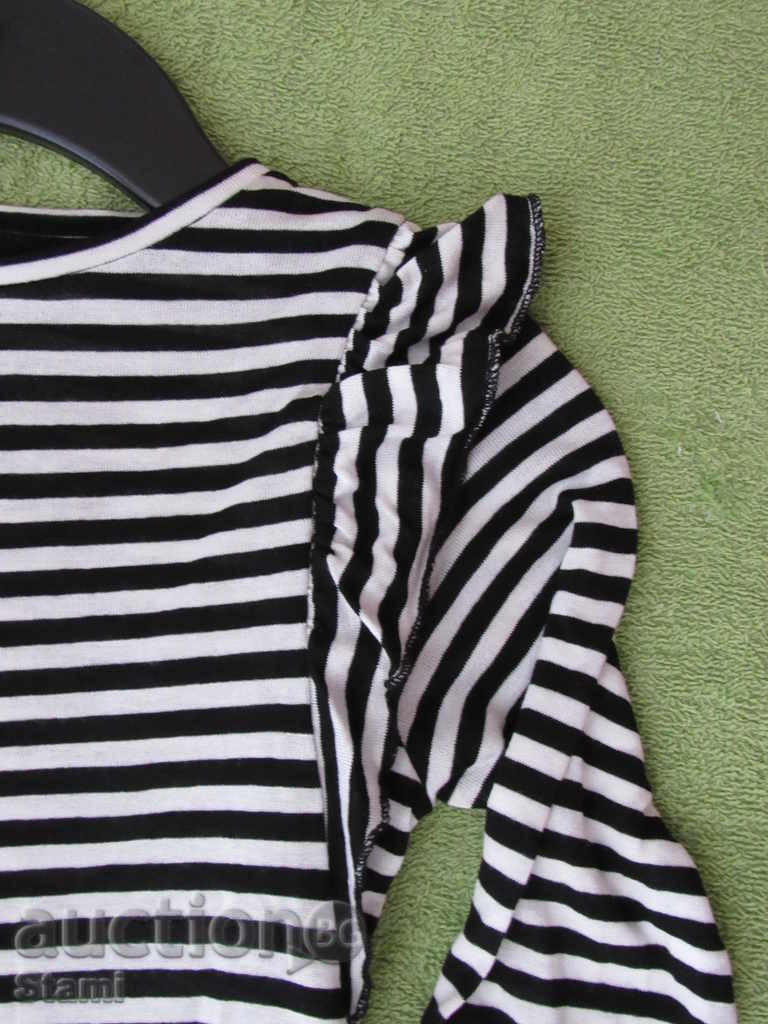 Wonderful blouse for H & M girl black and white size 98/104 - 5