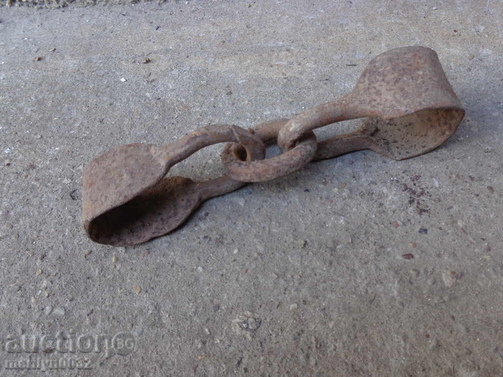 Old hardware for padlock, latch, gypsy, wrought iron - 5 Old hardware for padlock, latch, gypsy, wrought iron - 5