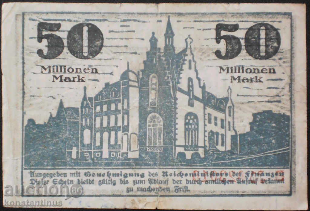 Germany 50,000,000 Mark 1923 Rare