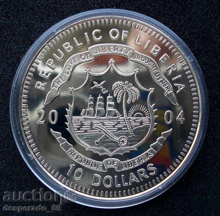 (¯`'•.¸ 10 dollars 2004 LIBERIA UNC ¸.•'´¯) with price 22.00 BGN | € 11.25 (¯`'•.¸ 10 dollars 2004 LIBERIA UNC ¸.•'´¯) with price 22.00 BGN | € 11.25