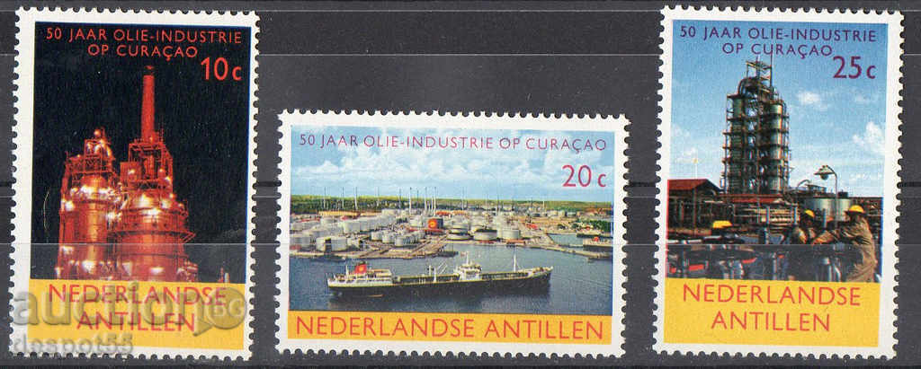 1965. Dutch Antilles. 50 years of oil production in Curacao.