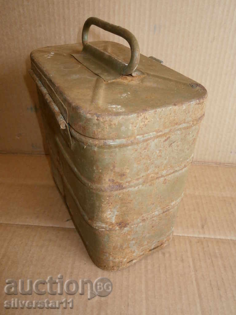 War Army Metal Box WW2 WWII - 6 War Army Metal Box WW2 WWII - 6