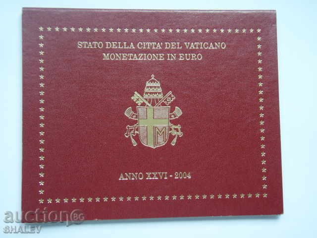 Vaticana 2004 - series of 8 coins Vaticana / RARE !!! - Unc with price 354.89 BGN | € 181.45