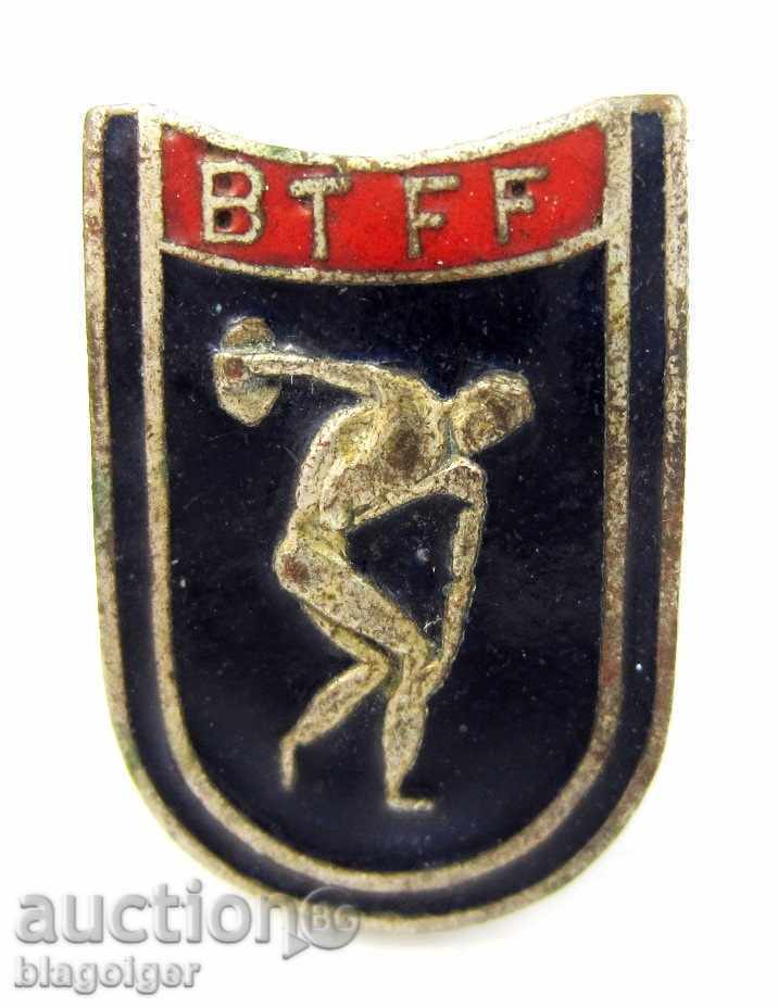 Auction OLD ENGLISH SPORTS BADGE-FOOTBALL BADGE?-ENAMEL Auction OLD ENGLISH SPORTS BADGE-FOOTBALL BADGE?-ENAMEL