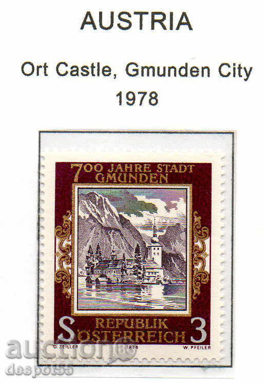 1978. Austria. Aniversare - 700 de ani de orașul Gmunden.