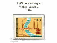 1978. Η Αυστρία. Επέτειος - το 1100 η πόλη του Villach.