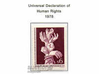 1978. Austria. Declarația universală a drepturilor omului "
