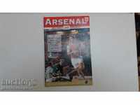Football program Arsenal - Aston Villa 1994