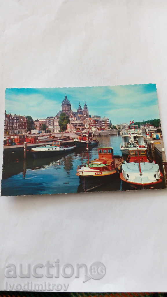 Пощенска картичка Amsterdam Prins Hendrikkade