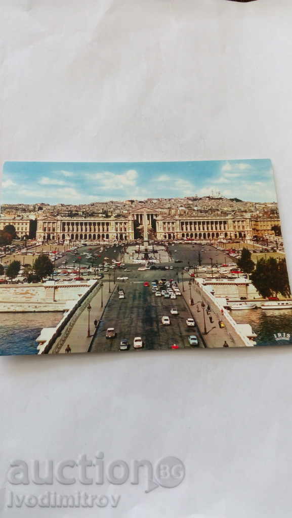 Postcard Paris Place de la Concorde Vue general