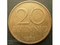 20 pfennig 1969. - DDR