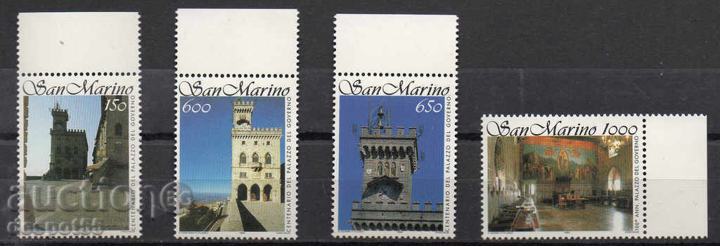 1994 San Marino. clădirii guvernului din 100 de ani.