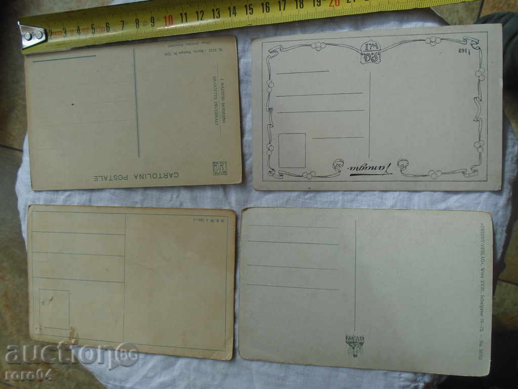 OLD POSTAL CARDS - 4 pcs. - 6