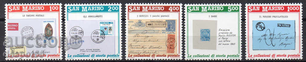 1989. Сан Марино. История на пощата. Колекциониране на марки
