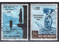 1963. Сан Марино. 13-та Международна филателна изложба.