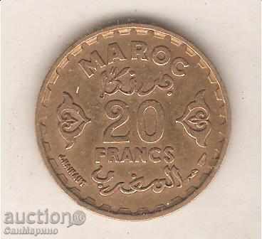 + Maroc 20 franci AH 1371
