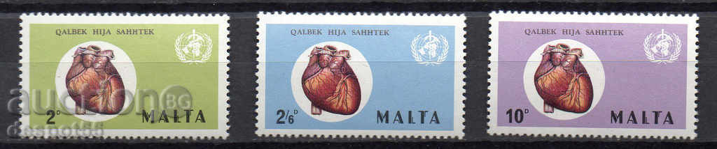 1972. Malta. International Heart Day.