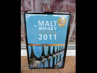 Μεταλλική επιγραφή βαρέλι ουίσκι παλαίωσης 2011 malt bar decor