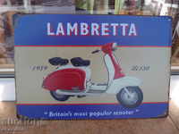 Metal plate motor scooter moped Lambretta for city retreat