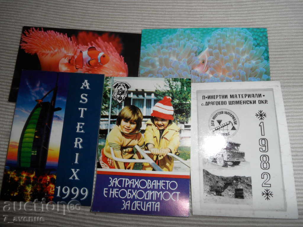 CALENDARS 5 pcs.