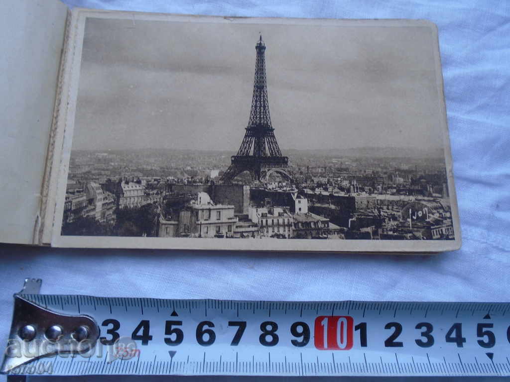 Auction  ALBUM WITH 16 OLD POSTER CARDS OF PARIS, BEFORE 1944