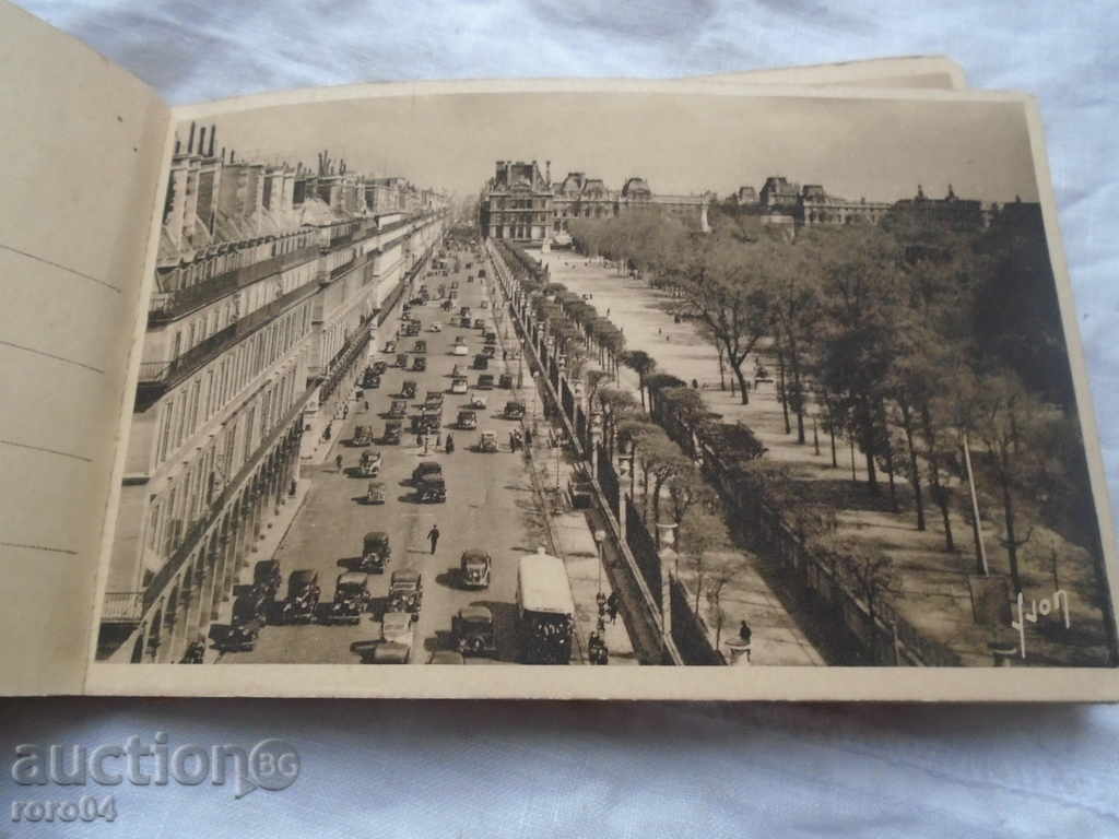 ALBUM WITH 16 OLD POSTER CARDS OF PARIS, BEFORE 1944 - 7