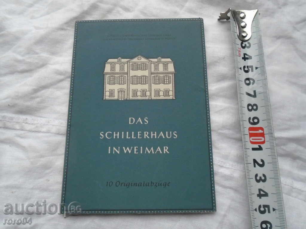 Album cu 10 cărți poștale vechi din casa lui F. Schiller