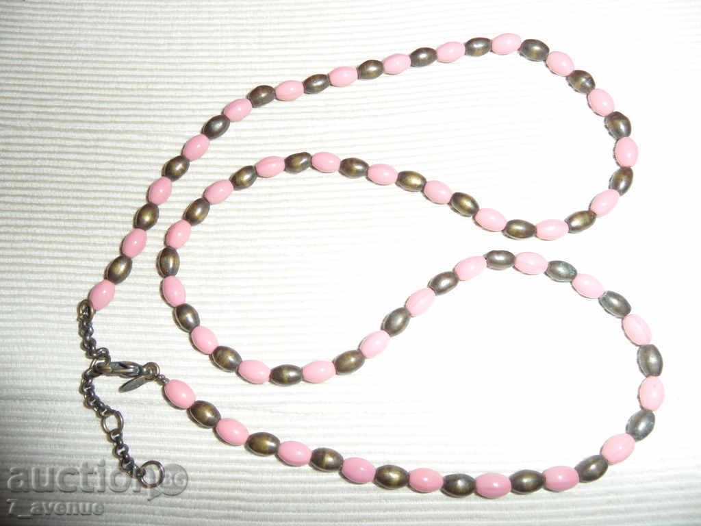 Livrarea Colier - roz obiecte 68 / 0,5 cm, marca minunat!