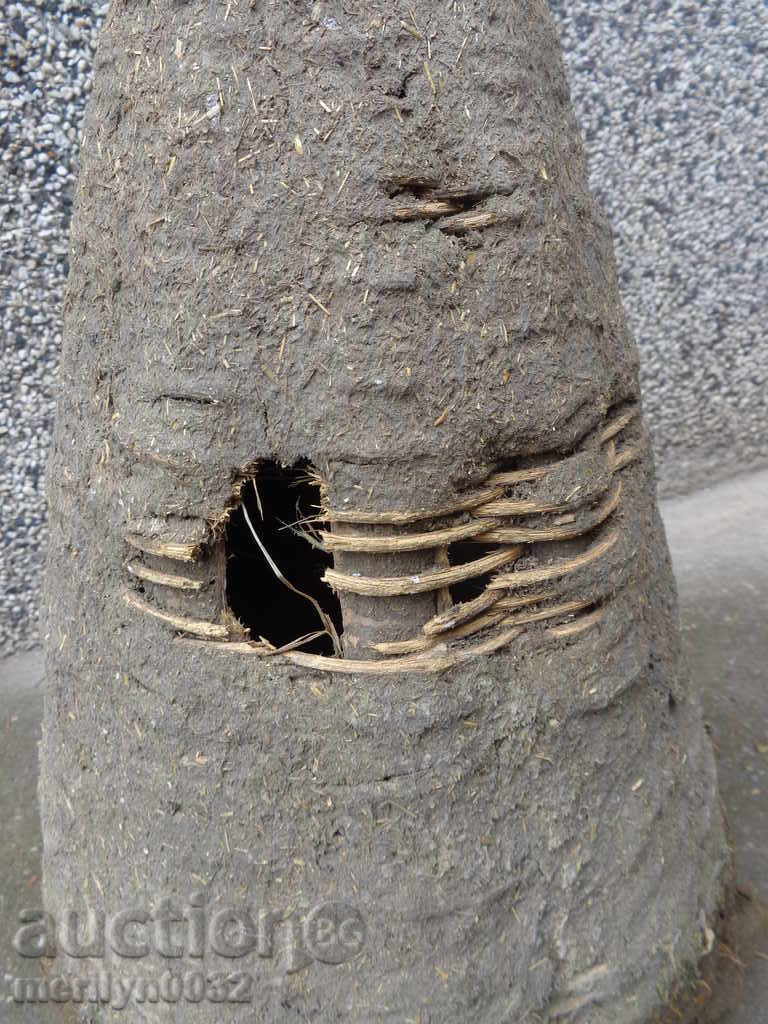 Very old knit hive threshing basket wooden basket primitive - 6 Very old knit hive threshing basket wooden basket primitive - 6